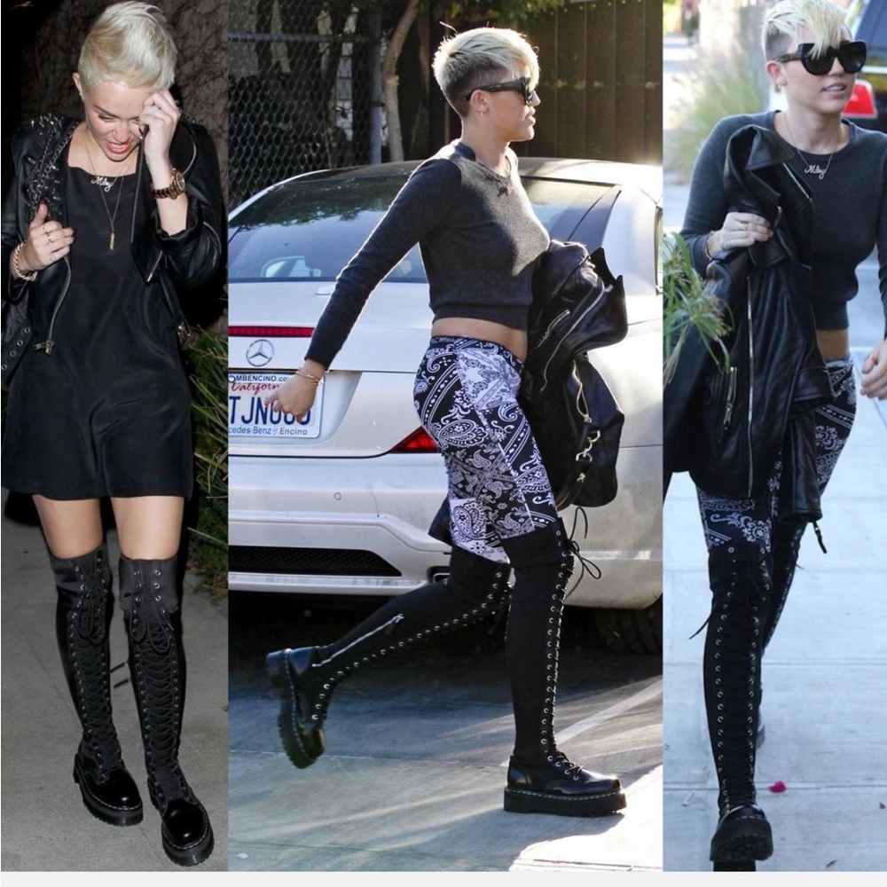 Dr. Martens agyness deyn knee high RARE boots - Picture 14 of 14